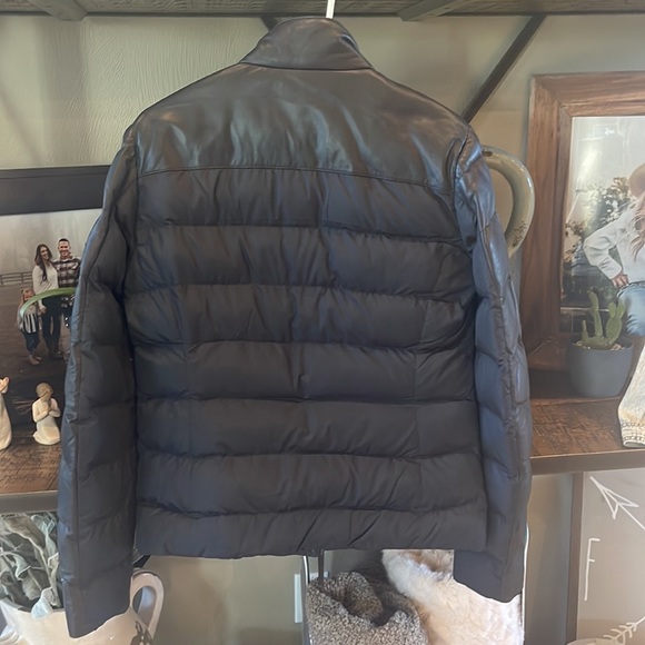 Stetsons Leather Down Jacket - Picture 4 of 6